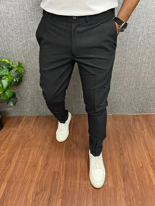 Men's slim fit elastic pants