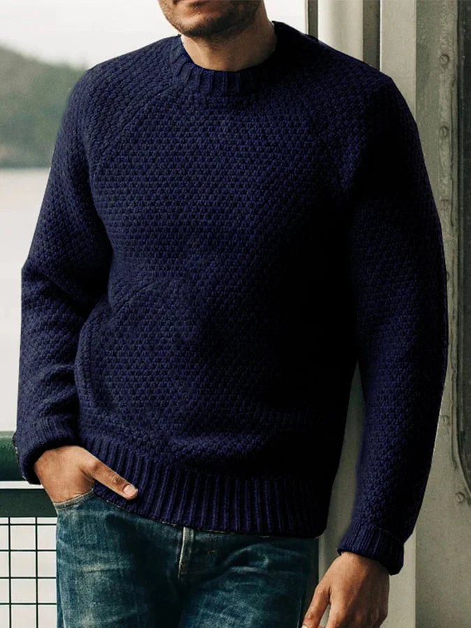 Men's casual knitted sweater