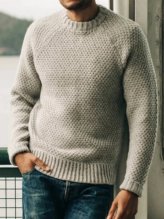 Men's casual knitted sweater