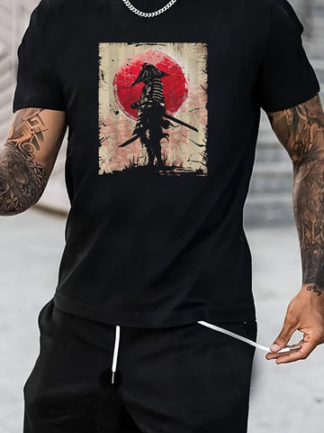 Men's samurai print t-Shirt