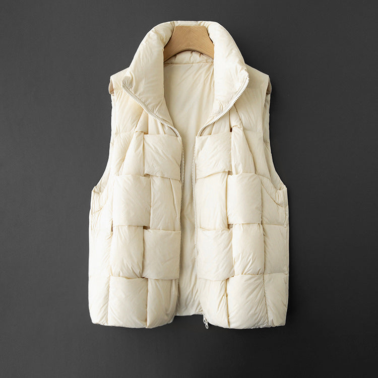 Women's ultralight down vest jacket