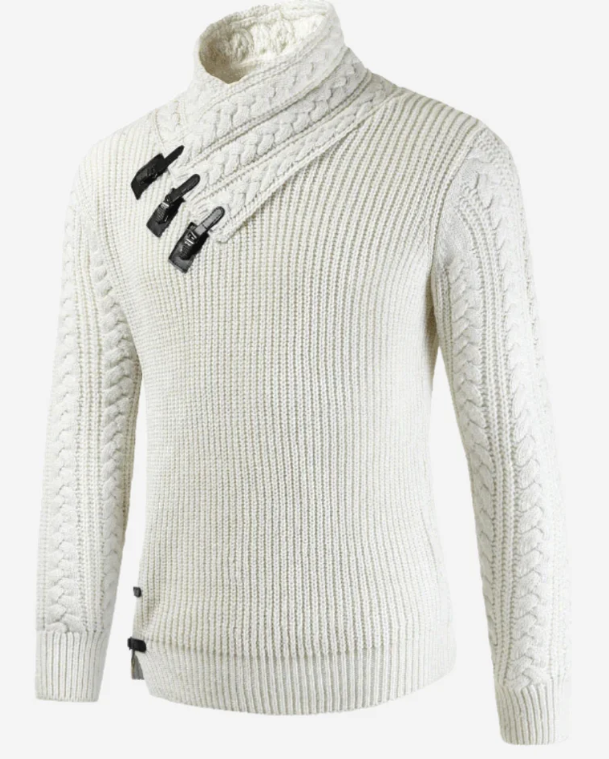 Men's slim long sleeve knitted sweater