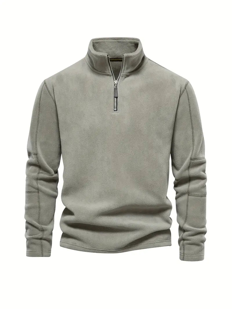 Men's corduroy half-zip sweater