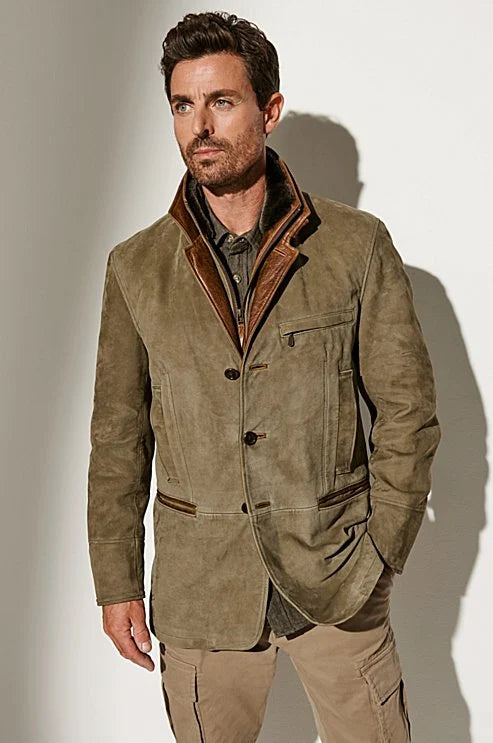 Men's vintage style autumn jacket