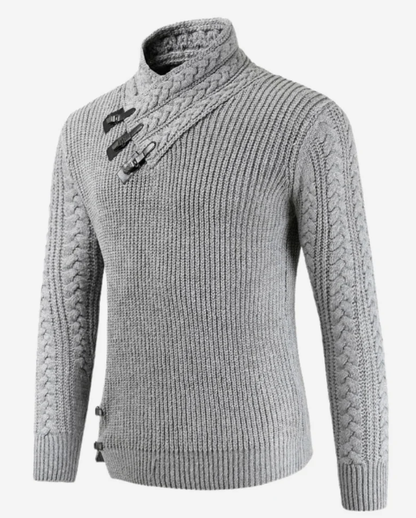 Men's slim long sleeve knitted sweater