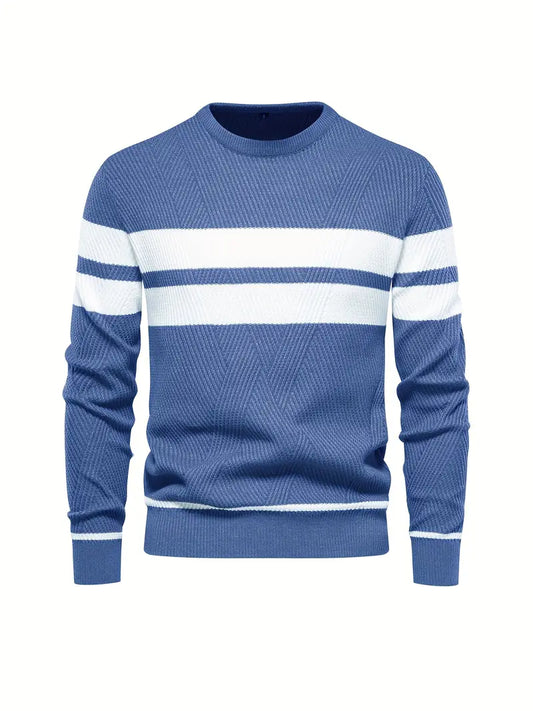 Men's striped knitted sweater