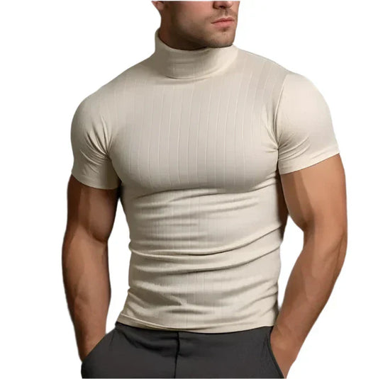 Men's short-sleeve tight shirt