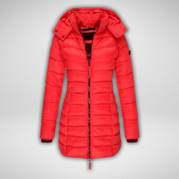 Women's soft hooded coat