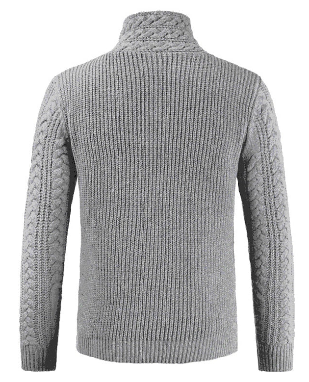 Men's slim long sleeve knitted sweater