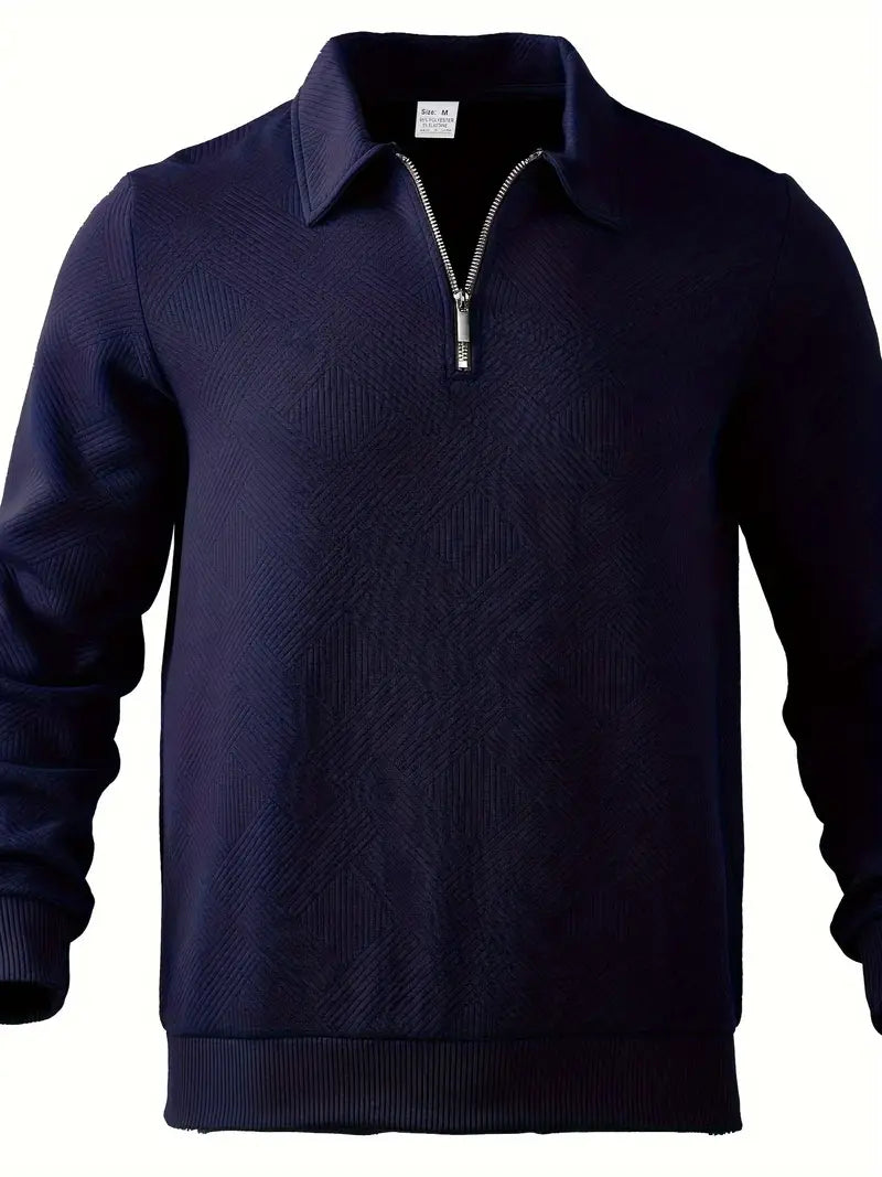 Jacquard sweater for men