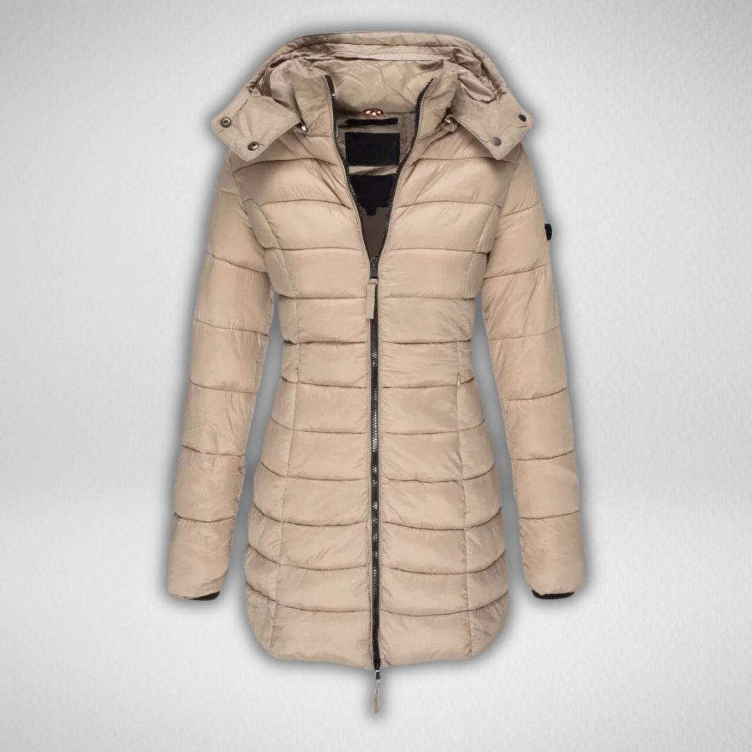 Women's soft hooded coat