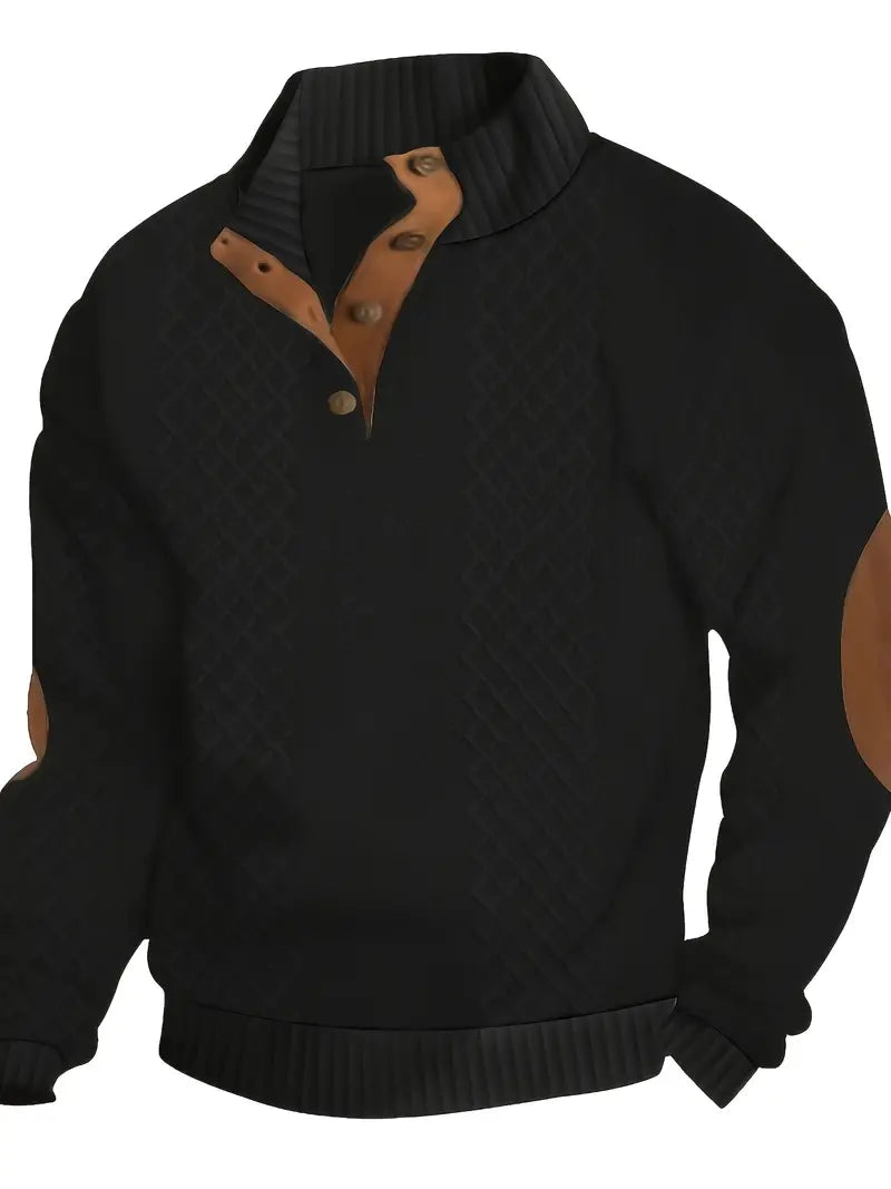 Men's jacquard knitted pullover