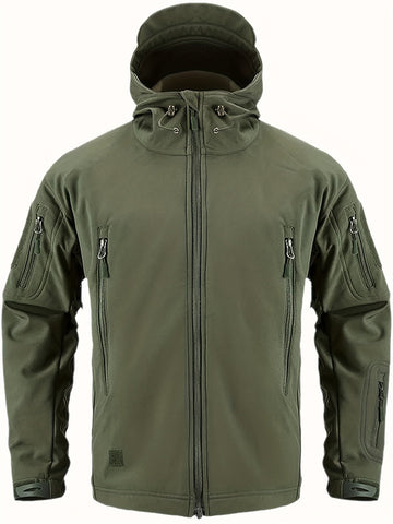 Men's tactical hooded jacket