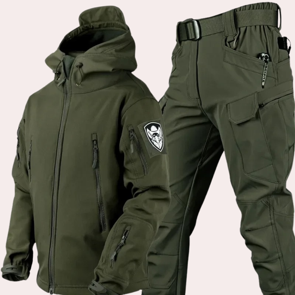 Men's assault jacket and cargo pants 2-piece set