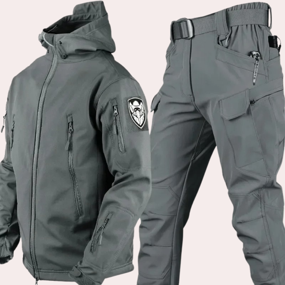 Men's assault jacket and cargo pants 2-piece set