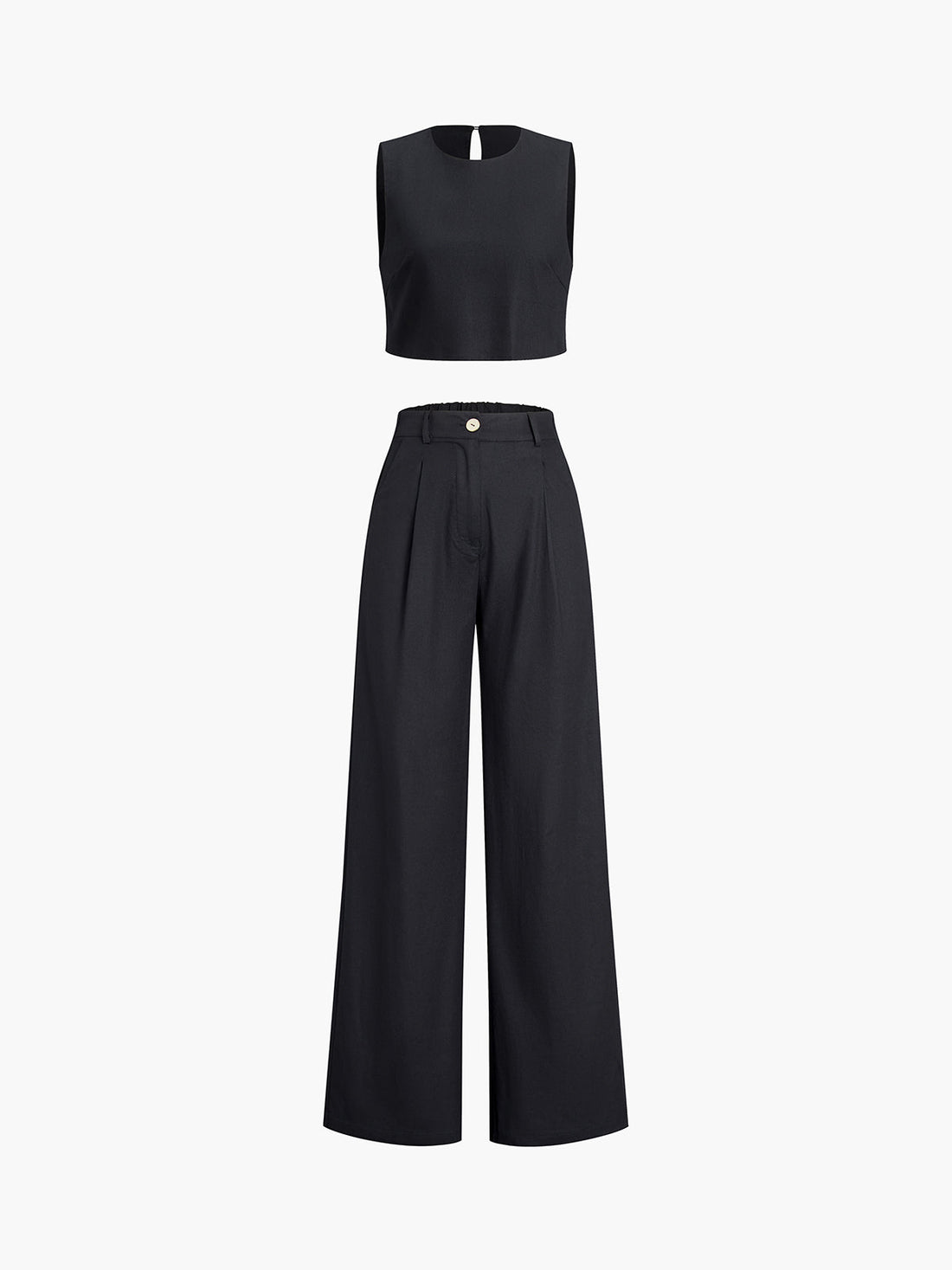 Women's cropped top and pants set