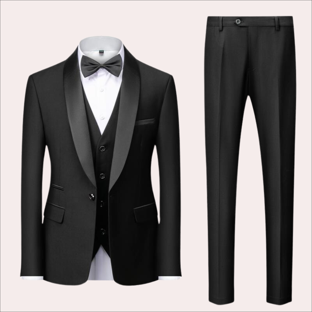 Men's business casual three-piece suit