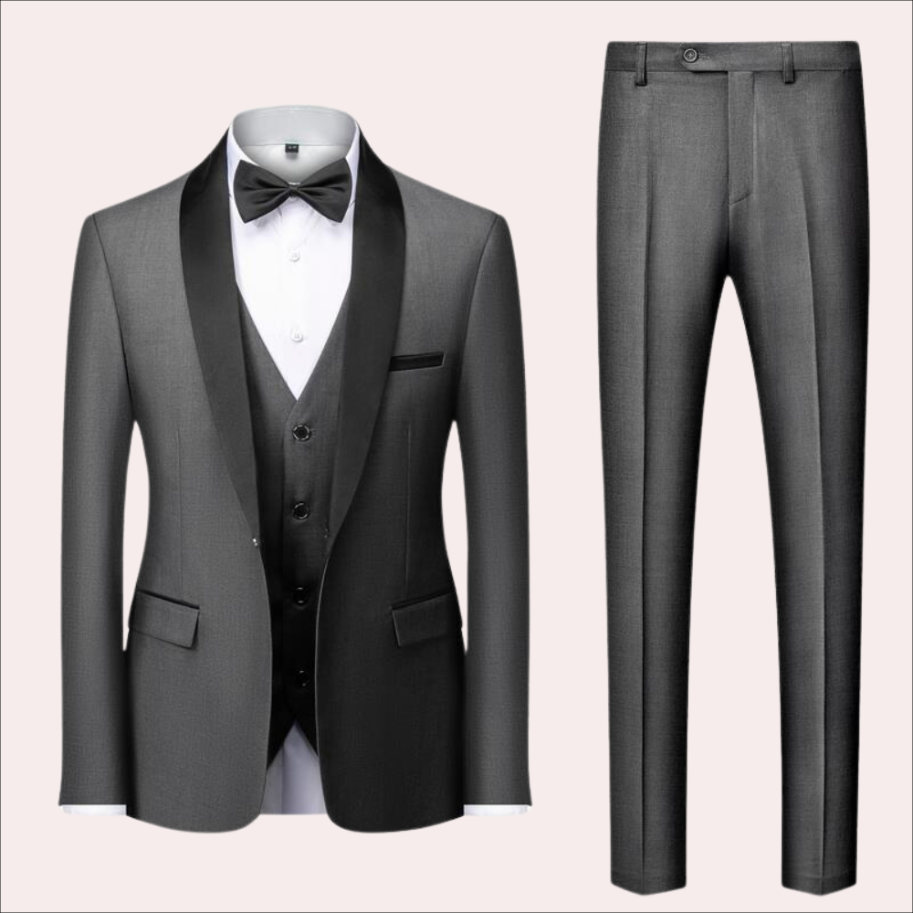 Men's business casual three-piece suit