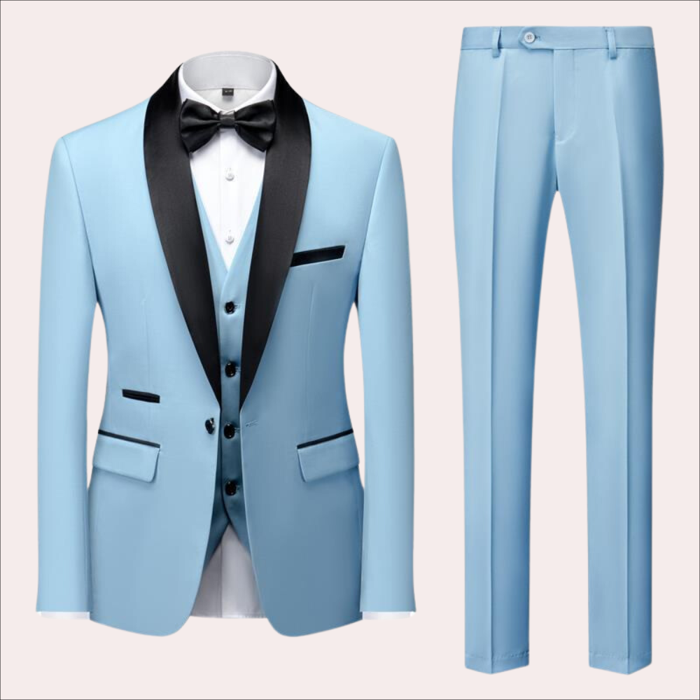 Men's business casual three-piece suit