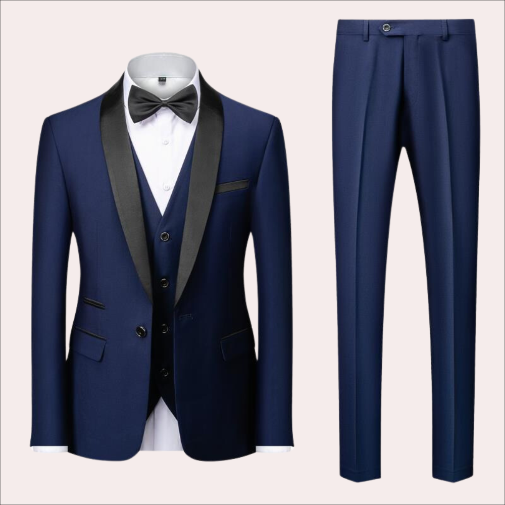 Men's business casual three-piece suit