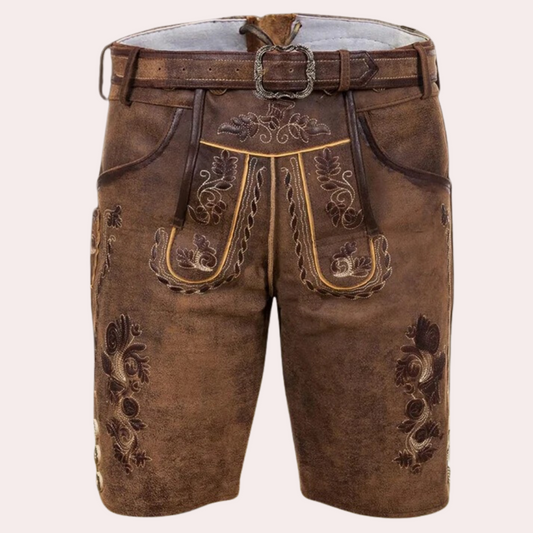 Men's embroidered multi-pocket shorts