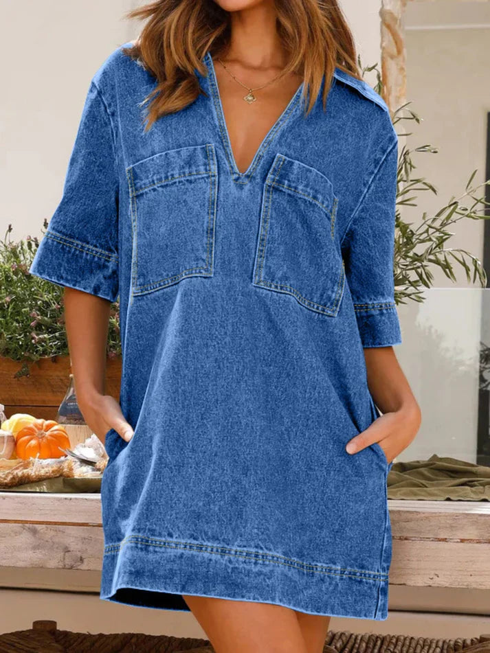 Women's casual denim dress