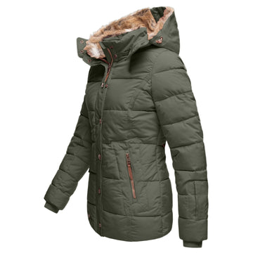 Women's water-repellent hooded jacket