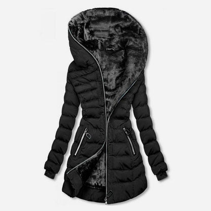 Extra thick fleece winter jacket for women