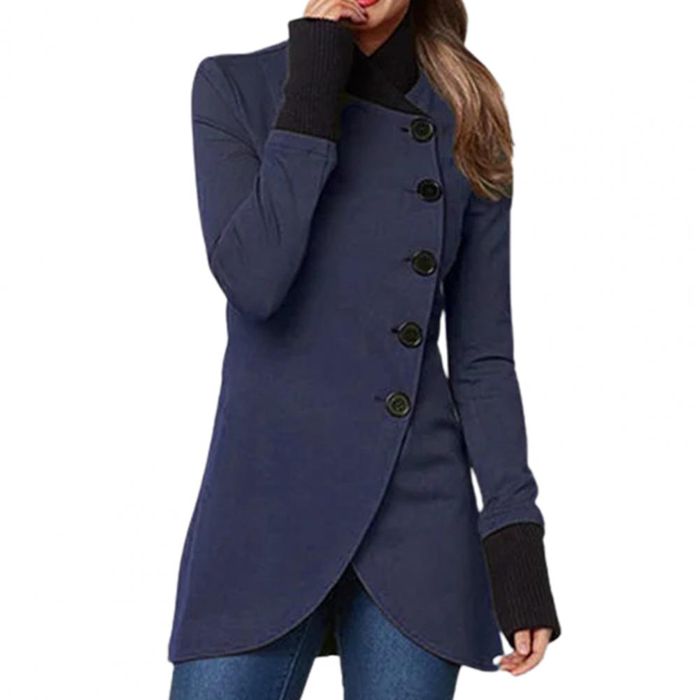 Women’s split long-sleeved casual jacket