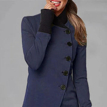 Women’s split long-sleeved casual jacket