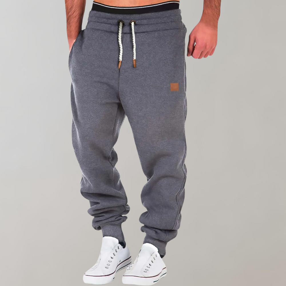 Men's thick plush sweatpants