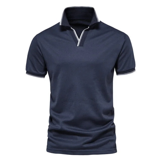 Men's v-neck polo shirt