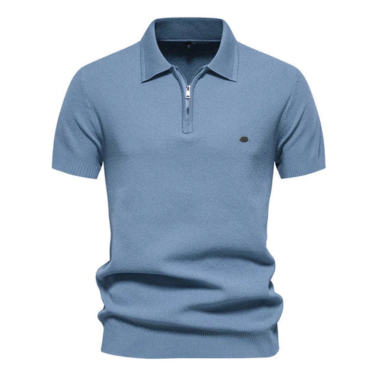 Men's knitted polo-shirt