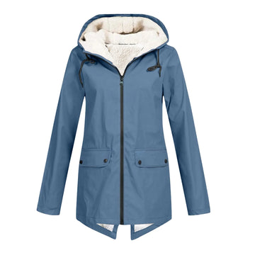 Women's waterproof hooded jacket