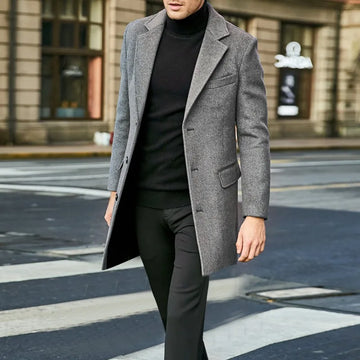 Men's single breasted casual coat