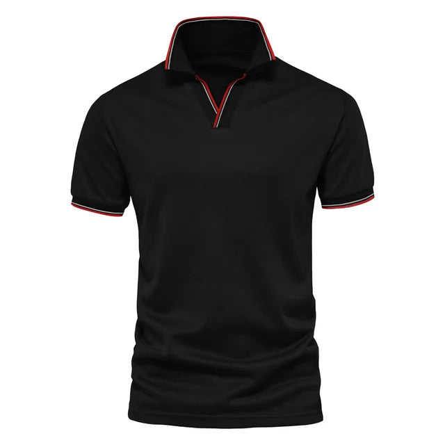 Men's v-neck polo shirt