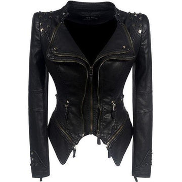 Women's stylish leather jacket