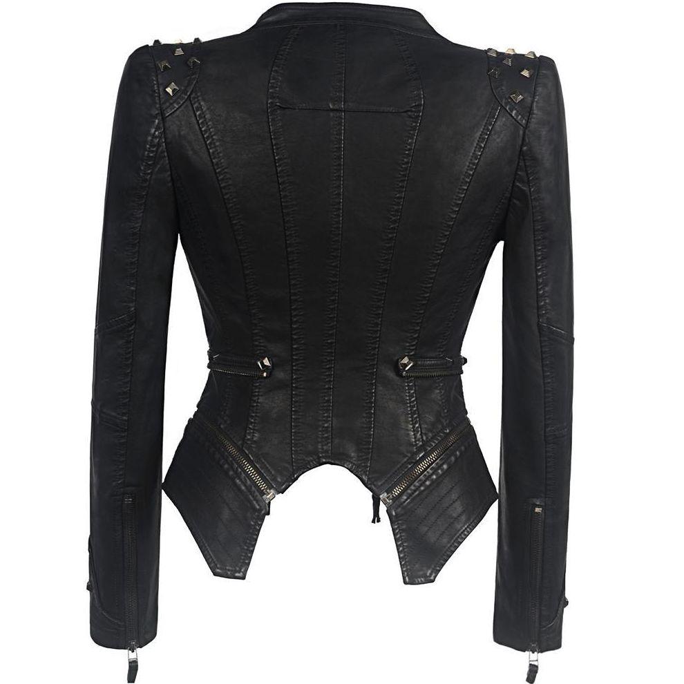 Women's stylish leather jacket