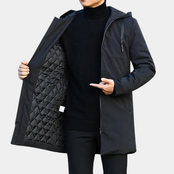 Men's long quilted inner jacket