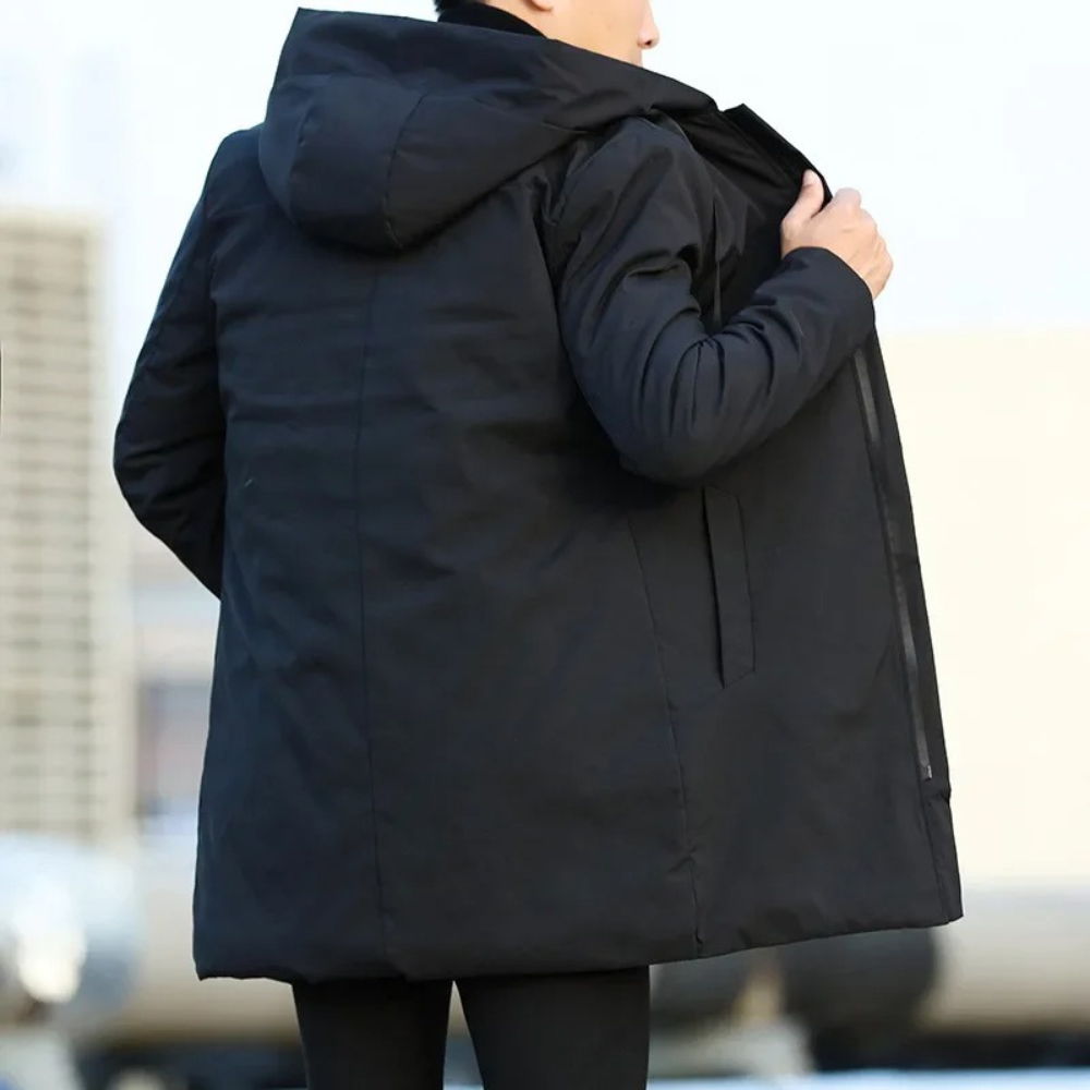 Men's long quilted inner jacket