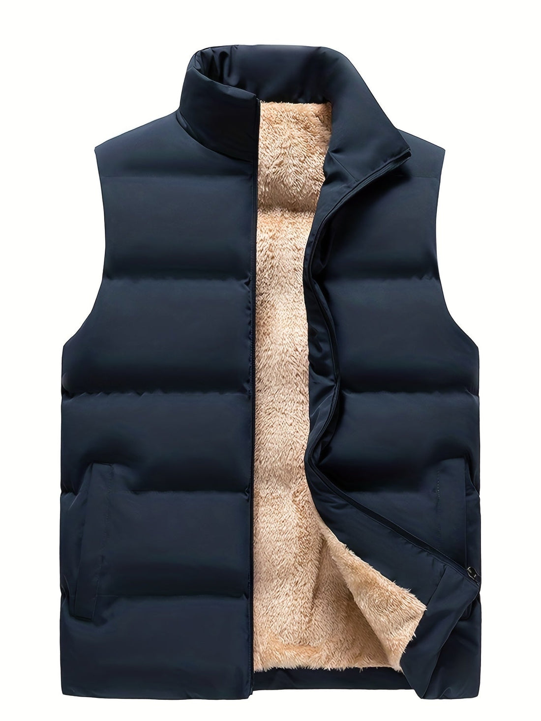 Men's warm vest with practical pockets