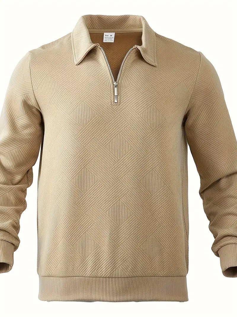 Jacquard sweater for men