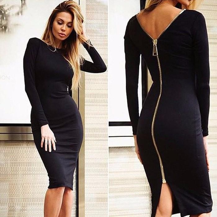 Women's long sleeve pencil dress