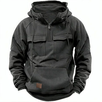 Men's hooded sweatshirt winter jacket