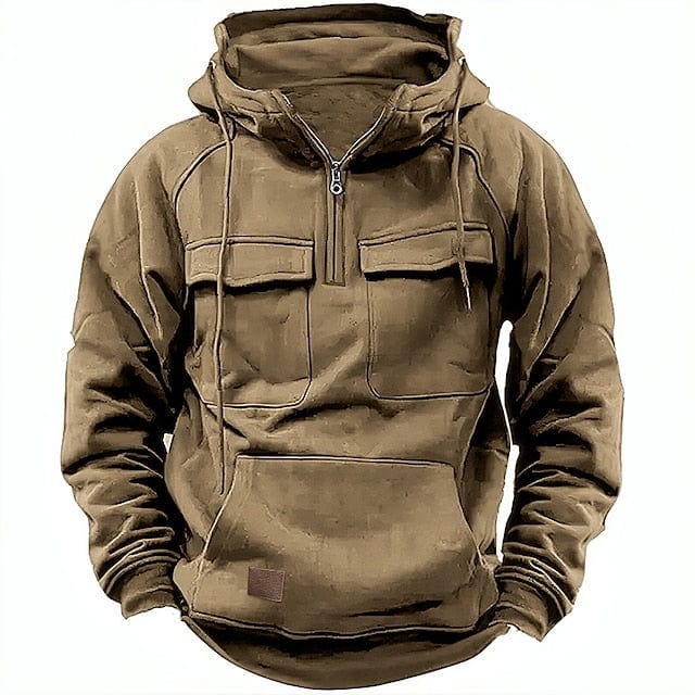 Men's hooded sweatshirt winter jacket