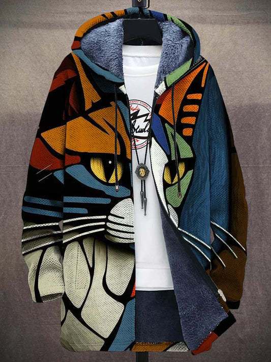 Women's casual eye-catching print jacket