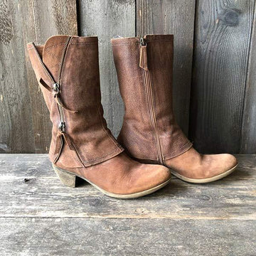 Women's chunky heel boots