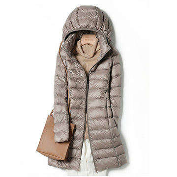 Women’s quilted zipper placket coat