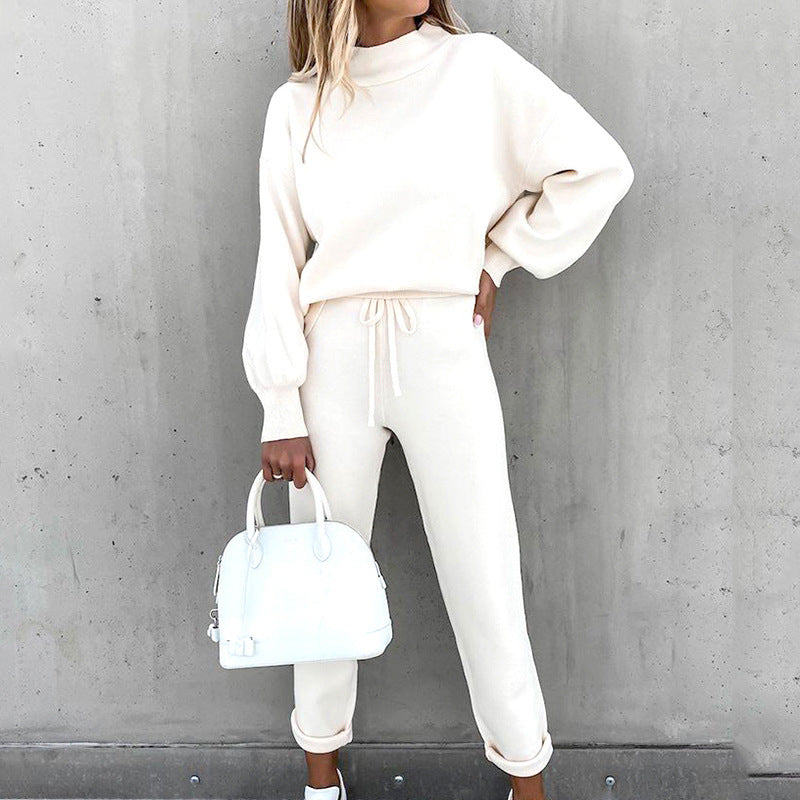 Women's two-piece sweater suit set